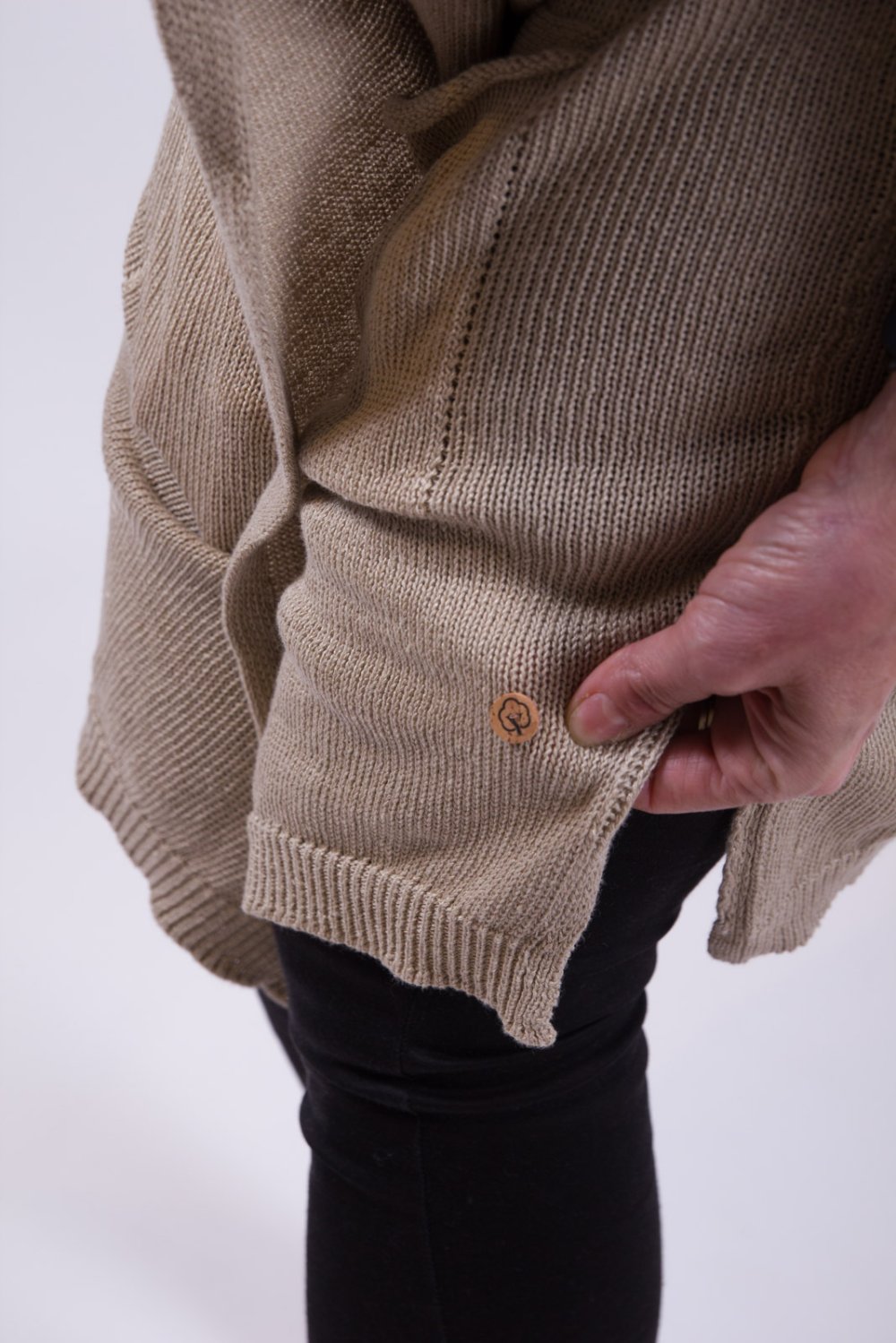 náhled Dámský lněný cardigan Yerse 32542