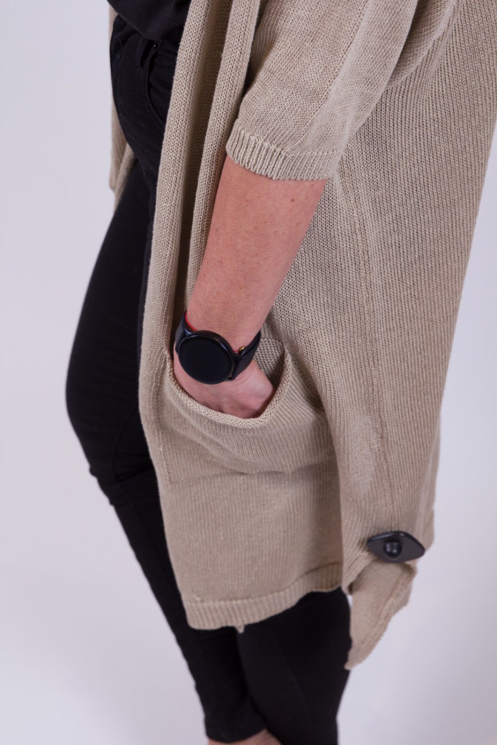 náhled Dámský lněný cardigan Yerse 32542