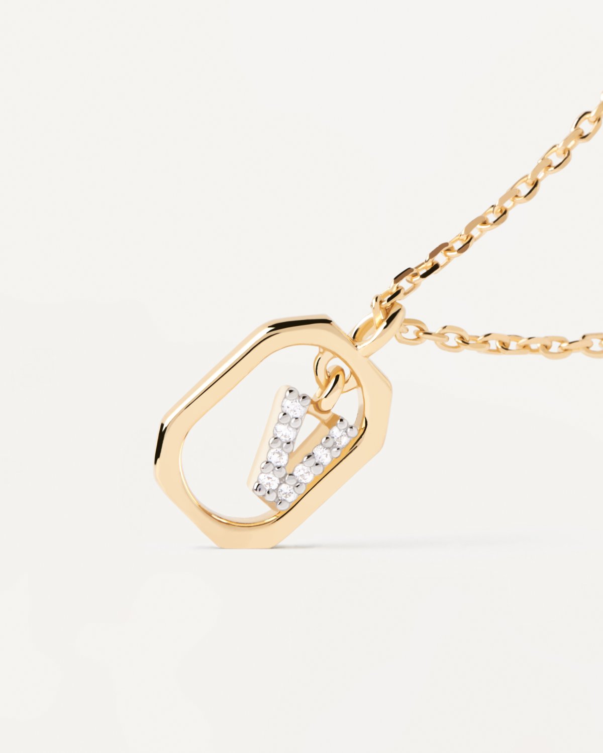 náhled PDP. CO01-533 MINI LETTER V NECKLACE