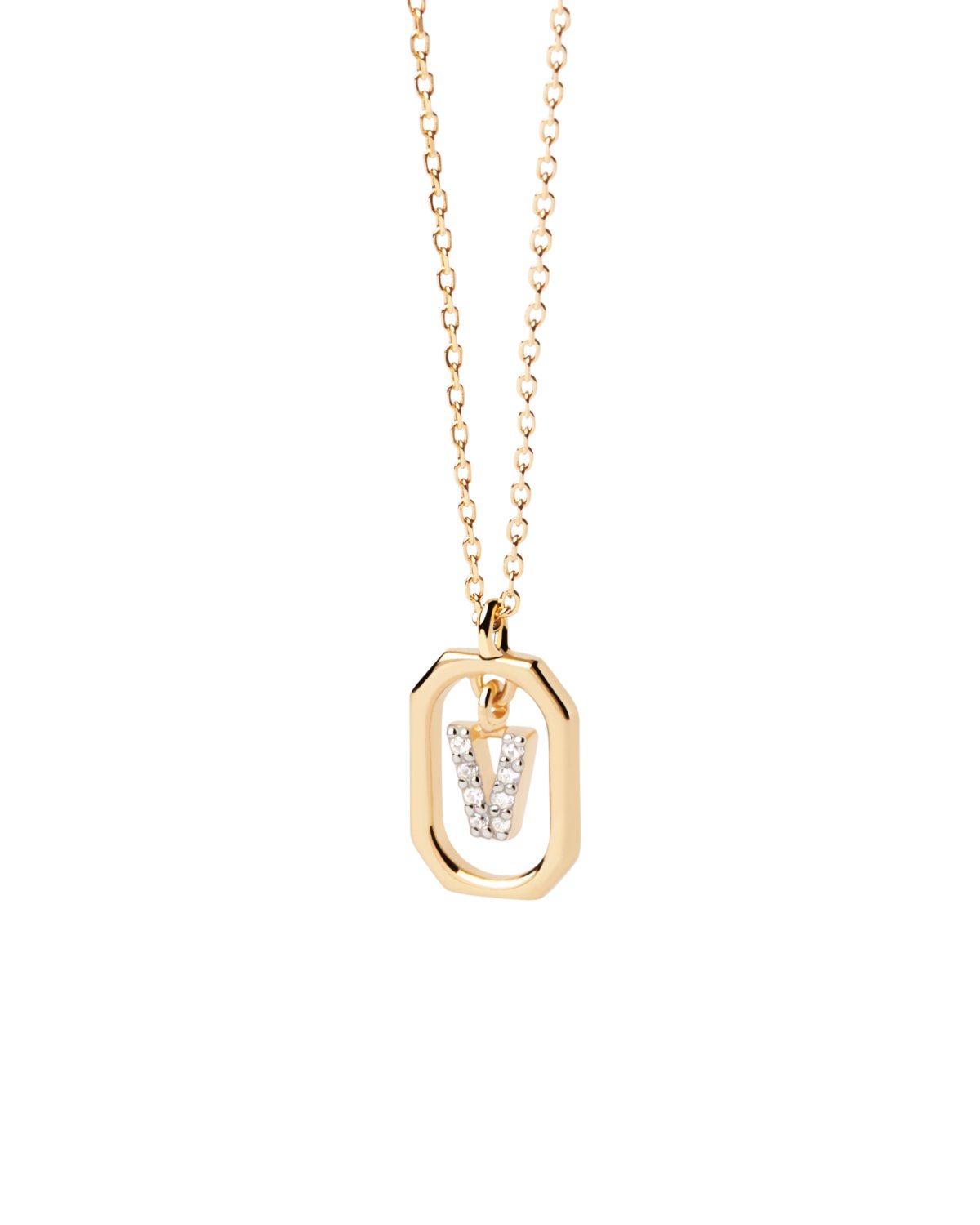 náhled PDP. CO01-533 MINI LETTER V NECKLACE