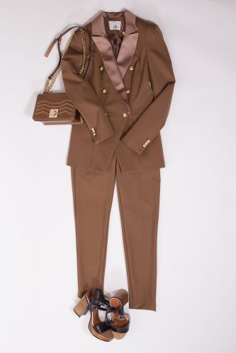 detail Dámské camel kalhoty Relish