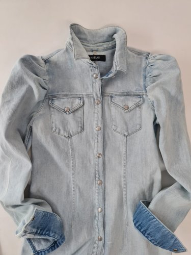 detail Módní jeans šaty Replay M9639