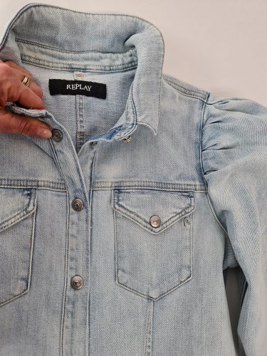 detail Módní jeans šaty Replay M9639