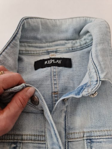 detail Módní jeans šaty Replay M9639
