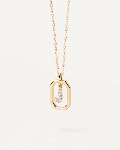 PDP. CO01-521 MINI LETTER J NECKLACE