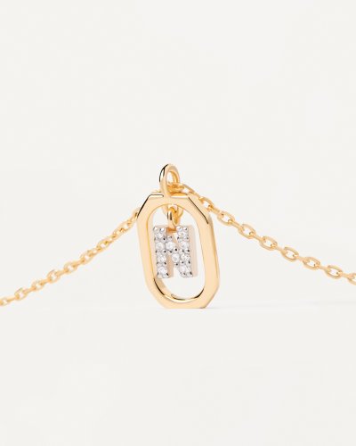 detail PDP. CO01-525 MINI LETTER N NECKLACE