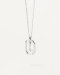 detail PDP. CO02-523 MINI LETTER L SILVER NECKLACE